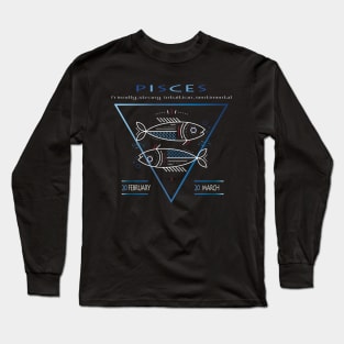 Pisces Zodiac sign- astronomical sign - Horoscope Long Sleeve T-Shirt